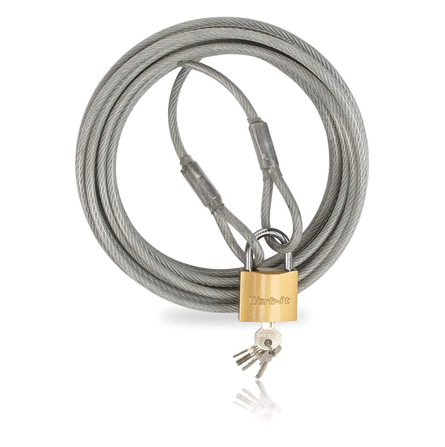 Dolezych Cable de Protección Antirrobo para Muebles y Gastronomía ; Longitud de 10 M