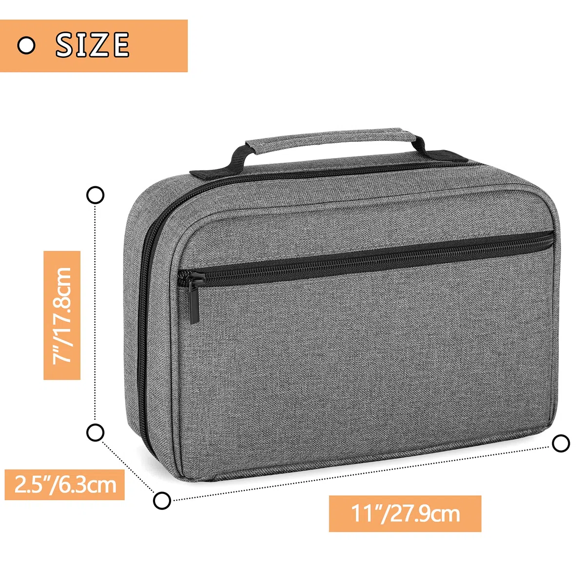Damero Estuche de Transporte para 2 Estetoscopios, Estuche para Estetoscopio Portátil compatible con el Estetoscopio Littmann/ADC/Omron de 3M y Accesorios de Enfermería, Gris