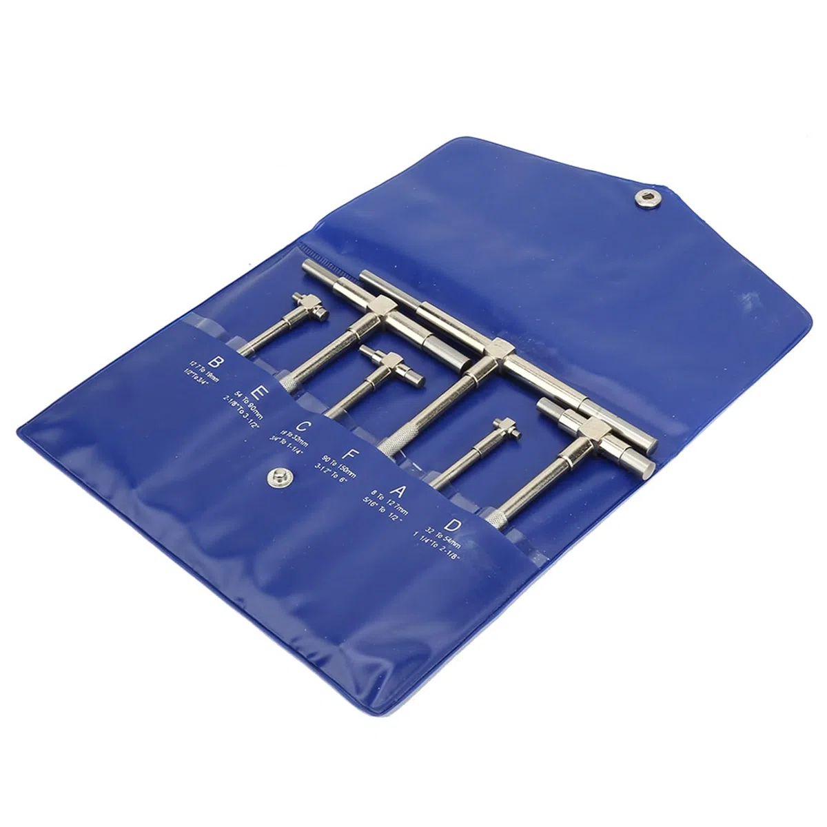 Gonnely Juego De Calibre Telescópico, 6 Piezas Calibre Telescópico de Precisión Herramientas de Medición de Micrómetro de Diámetro Interior Ajustable de 8-150 mm, Micrometro Medición Interna Kit