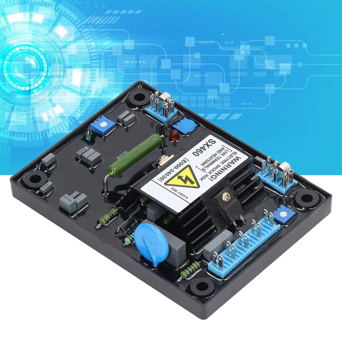 Placa Reguladora SX460, Placa Reguladora Automática AVR, Reemplaza el Regulador de Voltaje Stanford de 95 a 132V/190 a 264VAC