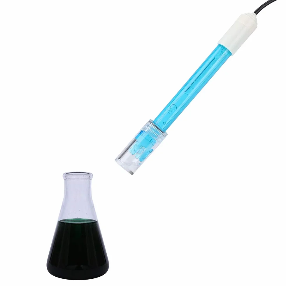 VBESTLIFE Módulo de Sensor de pH de 5 V + Sensor de código de Prueba de electrodo Compuesto de sonda de pH con Conector BNC