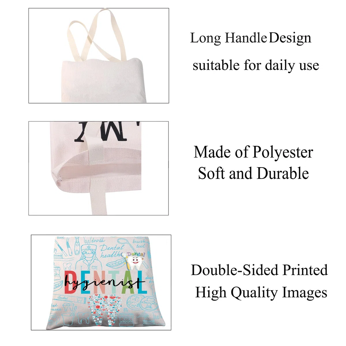 ENSIANTH Bolsa de mano para higienista dental, regalos dentales para mujeres, bolsa de mano de higiene dental, regalo de graduación