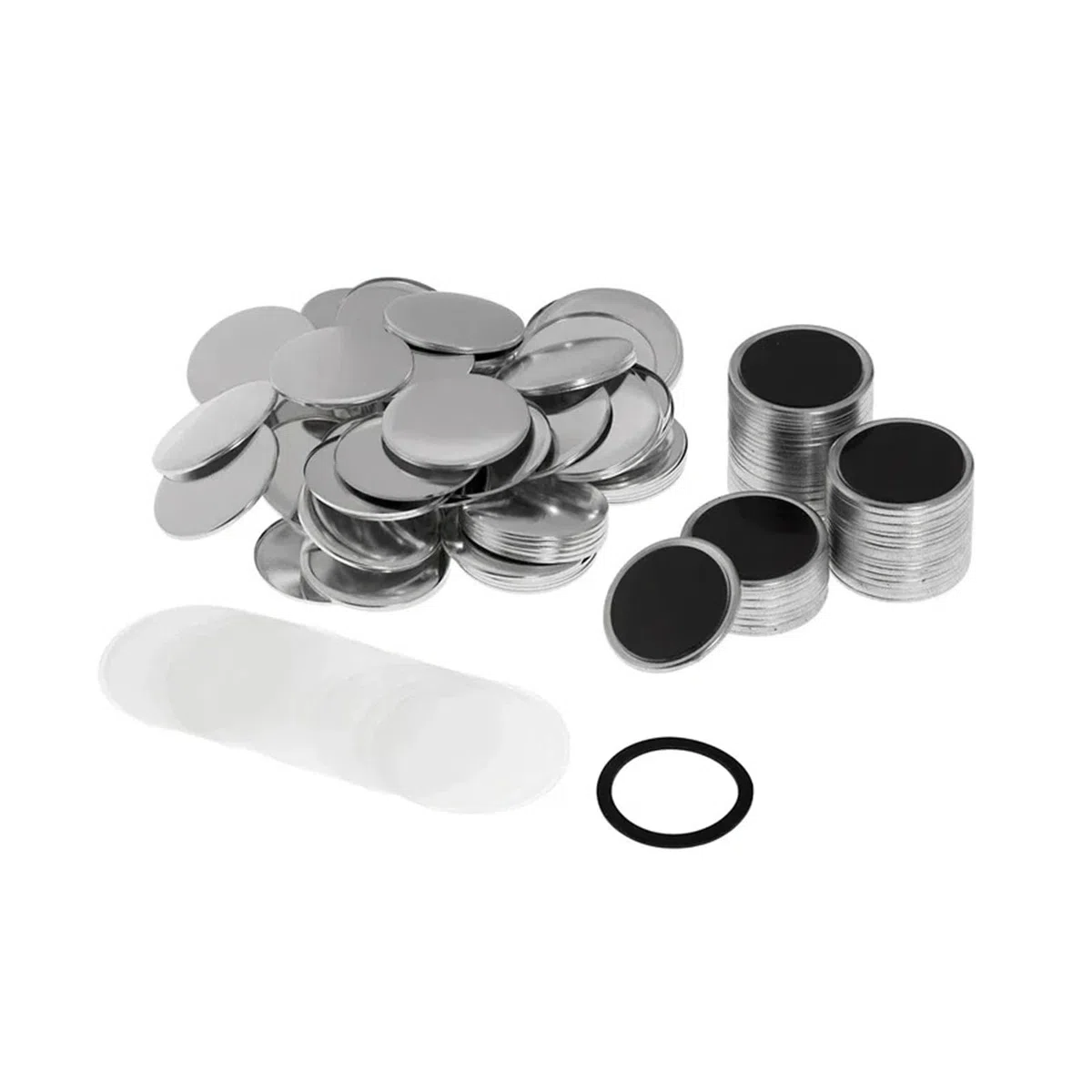 500 Uds. Insignia de botón magnético for refrigerador de 25-58MM, materiales de fabricación DIY, piezas de insignia magnética for nevera De múltiples fines(58mm Soft Magnet Button)