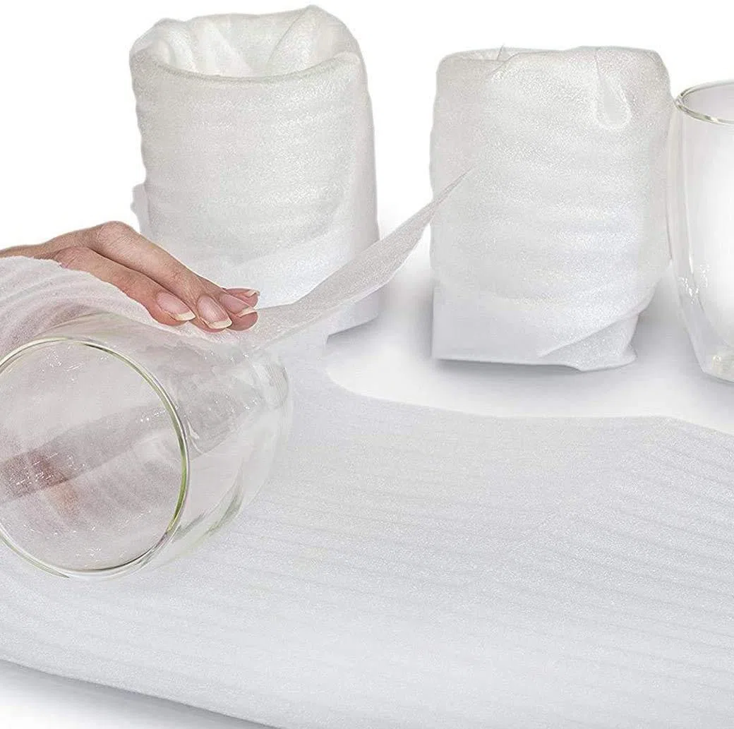 Lámina de espuma, material de embalaje, 100 unidades, plástico de burbujas, material para cajas de cartón para mudanza, para envío de vajillas, vasos, botellas de vino (300 x 300 x 1 mm)