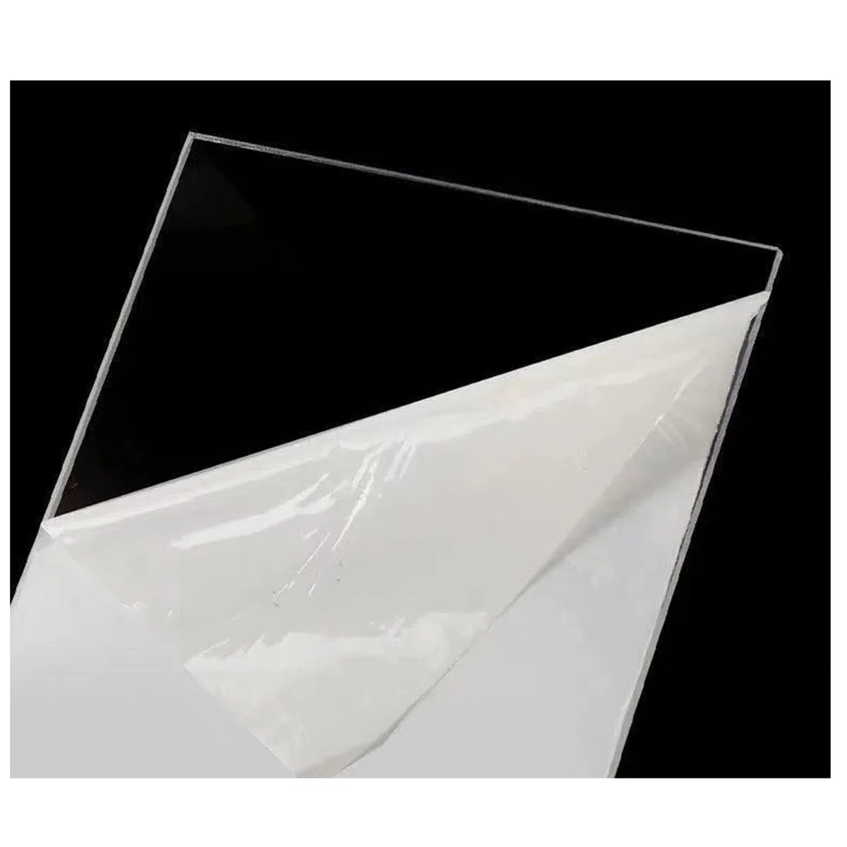 Paquete de 2 hojas acrílicas transparentes de 58 cm x 43 cm, lámina acrílica de plexiglás transparente de 3 mm de grosor, paneles de plexiglás transparente para decoración, exhibición, marco de fotos