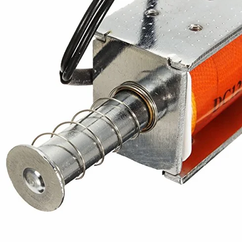 EsportsMJJ DC 12V 35Mm Largo Movimiento Empuje Solenoide Pequeño Imán Eléctrico Electromagnético