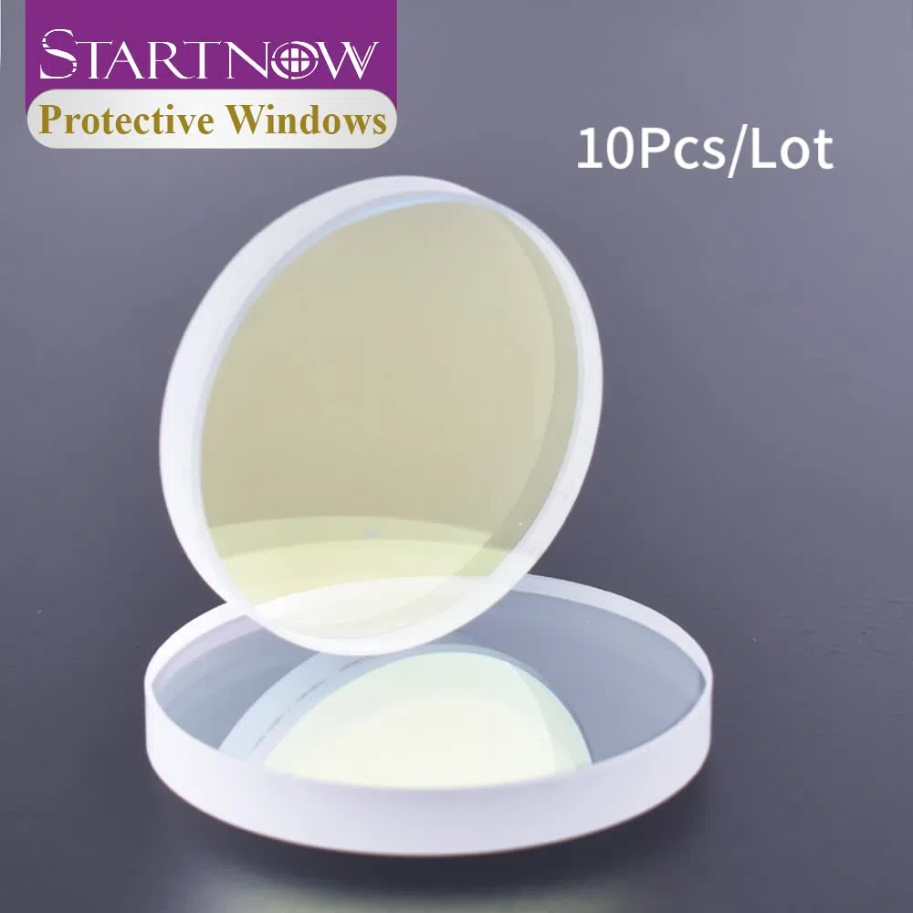Startnow 10Pcs/Lot Lente Protectora de Láser de Fibra D28xT4 24,9x1,5 30x5 37x7 50x2 1064nm Lente de Fibra Óptica para Cabezal de Corte Raytools Precitec (30x5(10PCS))