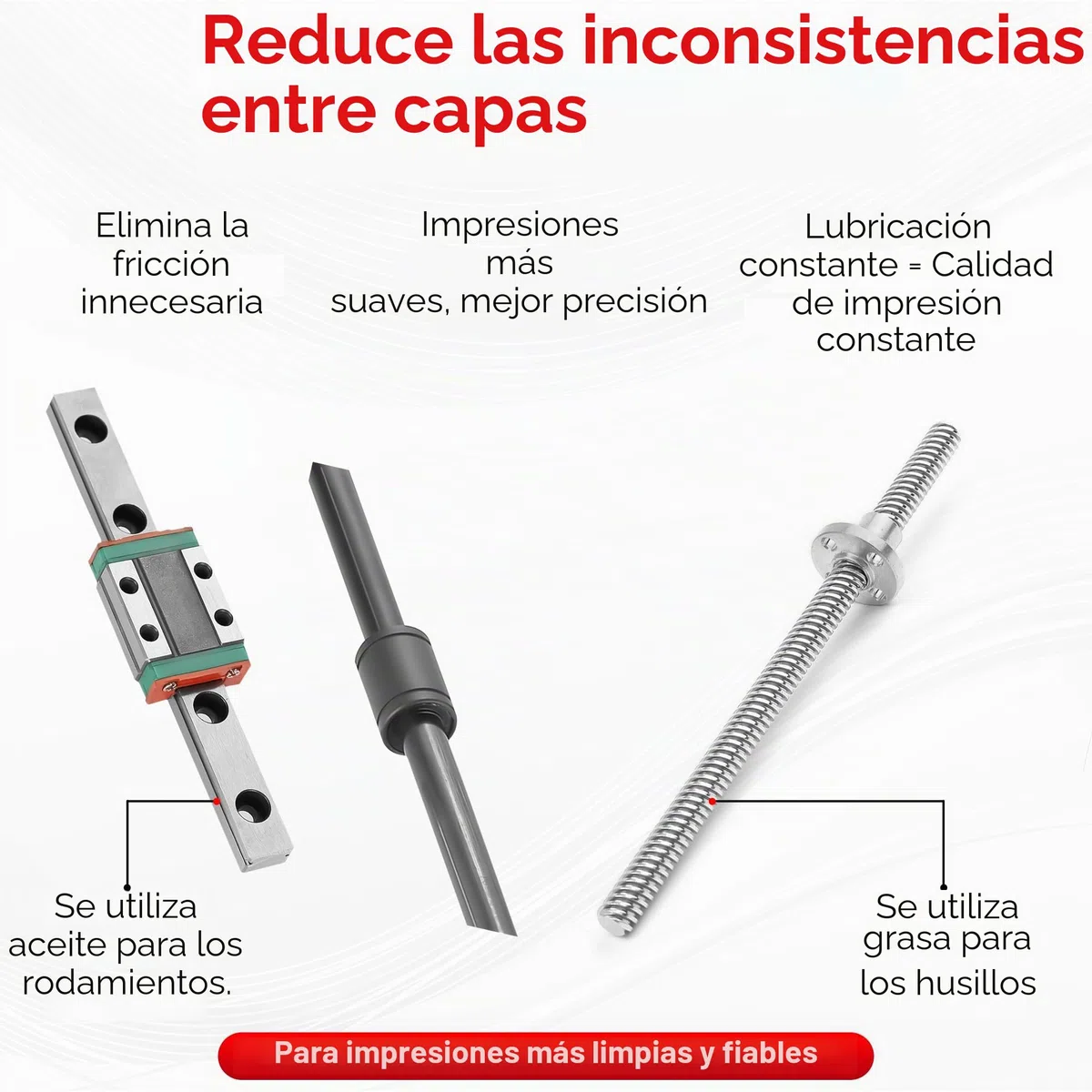 Kit de Accesorios de Grasa y Aceite para Impresora 3D Profesional - Aceite de Husillo de Grasa para Optimización de Impresión y Reducción de Ruido - Grasa Lubricante para Impresión 3D, 30ml