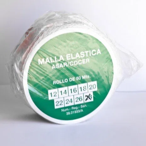Malla elástica para carne calibre 28 Rollo 50 metros - unidad