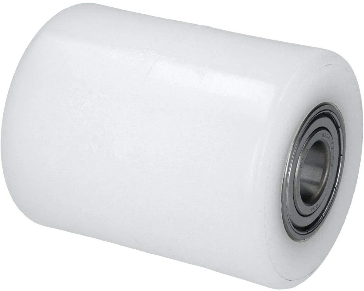 WIKO Ruedas Para Cargas Pesadas - Rodillo de Poliamida Para Transpaleta 80x100 mm Hasta 700 kg con Rodamientos de Bolas - Rueda Fijadora de Palets (orificio de eje de 20 mm)