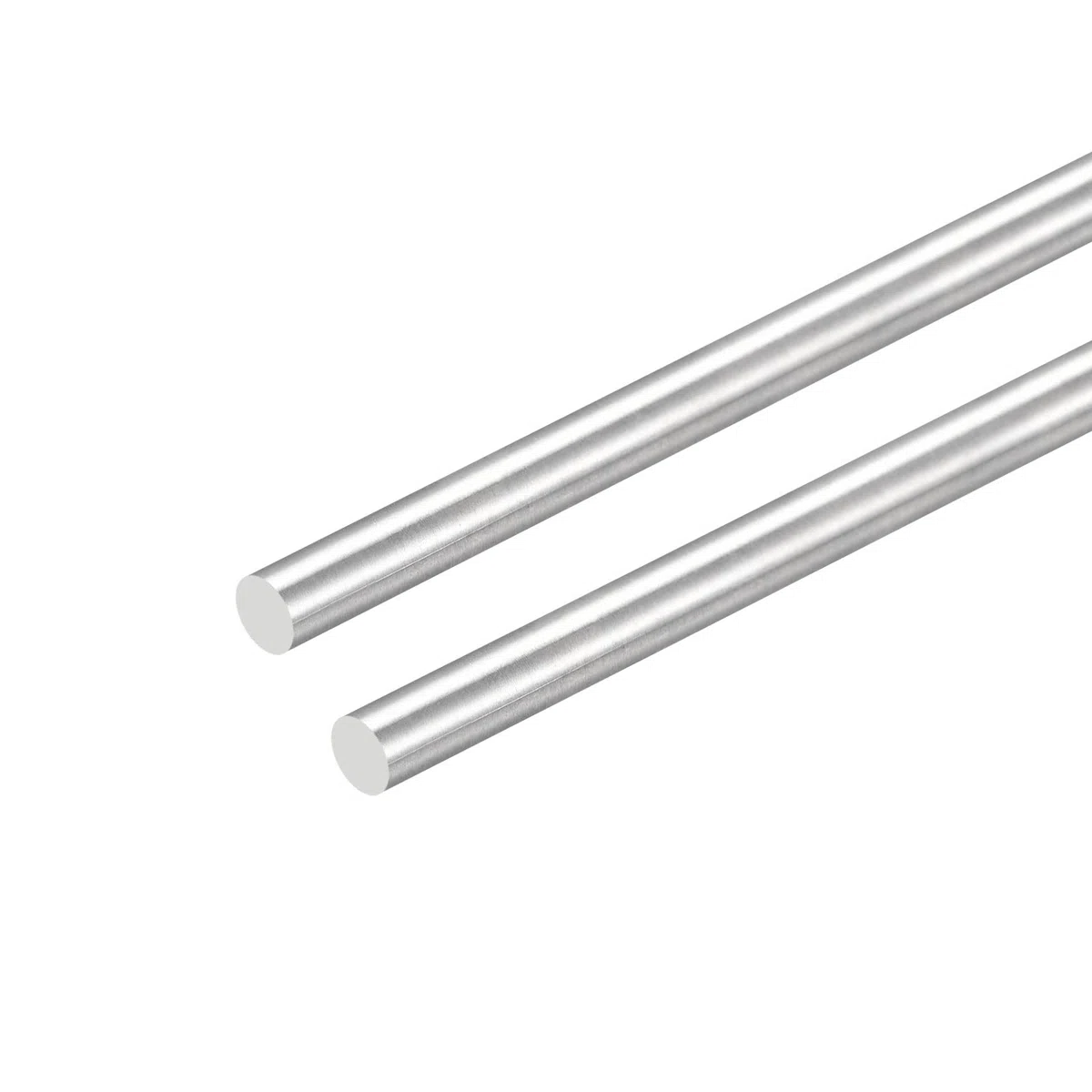 sourcing map Varillas redondas de acero inoxidable 304, 8 mm x 400 mm, varillas de eje sólido para manualidades, modelo de coche, helicóptero, avión, paquete de 2
