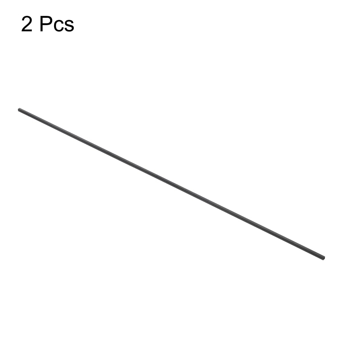 QUARKZMAN Tubo Cuadrado de Fibra de Carbono 4x3x500mm Tubo de Fibra de Carbono Pultrusionado para Aviones RC 2 Unidades
