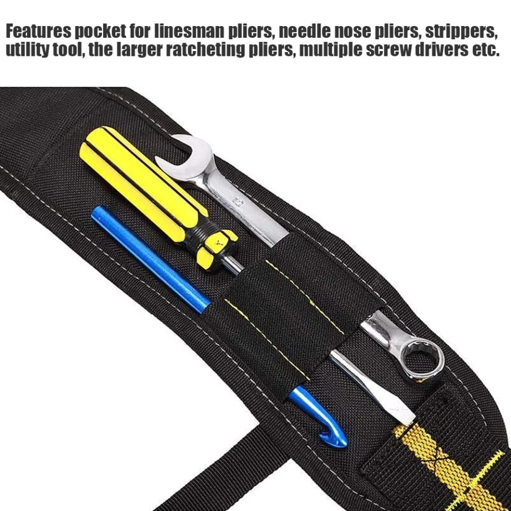 Terreteros de cinturón de herramientas, tirantes acolchados de 3 puntos, tirantes de cinturón de servicio pesado en forma de Y, tirantes de trabajo de soporte lumbar ajustable con bolsillo para carpi