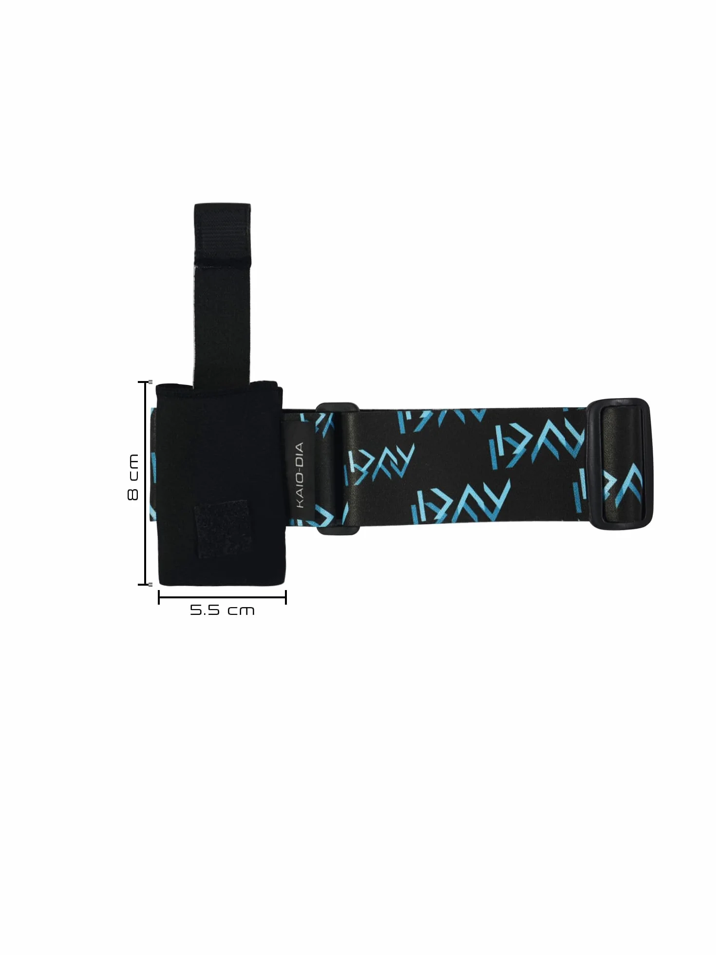 Correa de pierna para bomba de insulina ajustable + bolsita - Banda para diabéticos deportivos (38-78 cm -14,96-30,71 in)