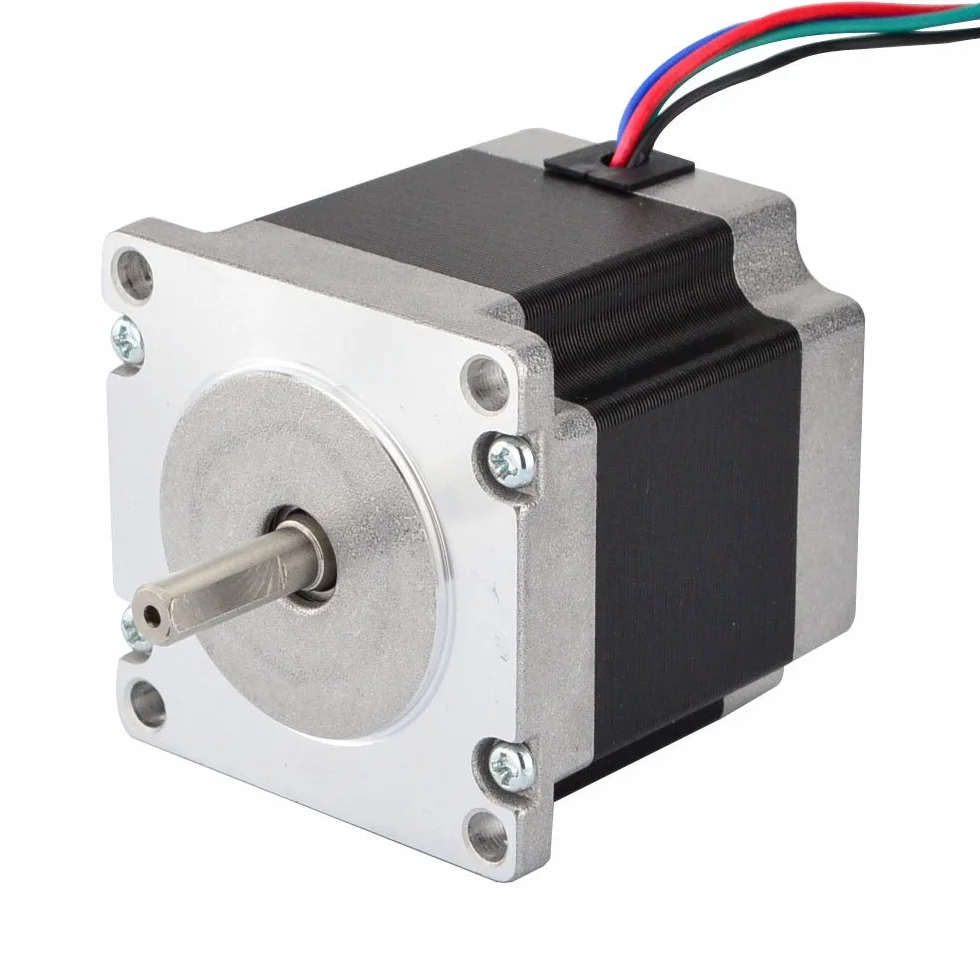 STEPPERONLINE NEMA 23 Motor Paso a Paso 1.26Nm 2.8A 4 de escalera 6.35mm vástago DIY CNC Robot 3d impresora