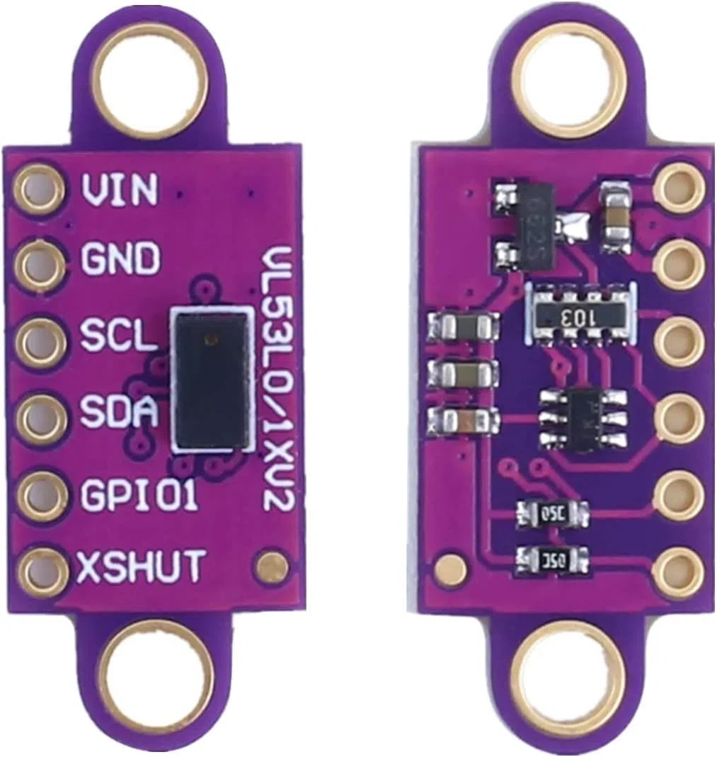 VL53L0X Sensor de Distancia de Tiempo de Vuelo Medición de Distancia Láser ToF 940nm Módulo de Detección Láser para Arduino (2PCS)