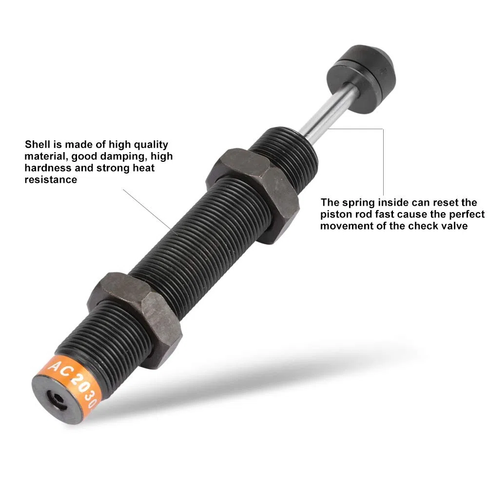 Amortiguador Neumático AC2030-2 M20 30mm Stroke Monotube Oil Pressure Absorber para El Cilindro Neumático de Aire