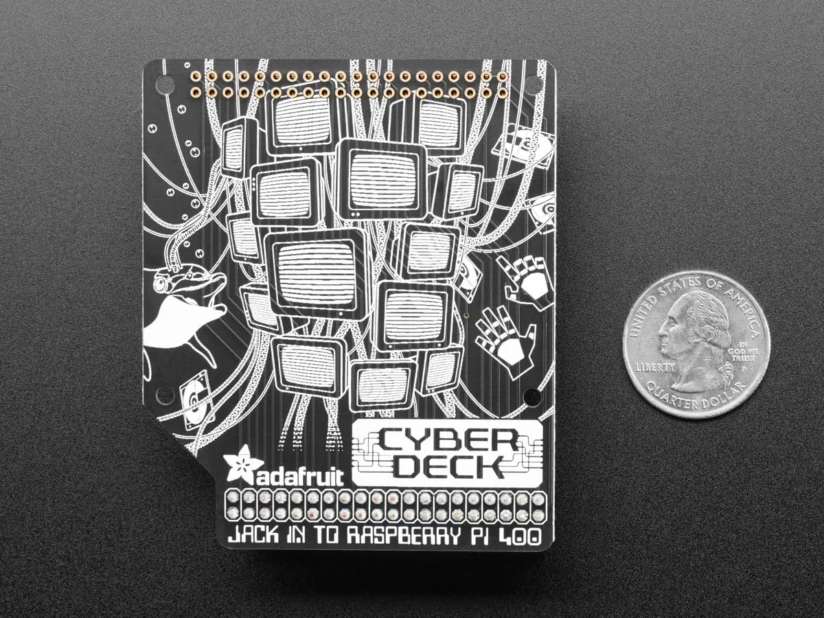 Adafruit Sombrero Cyberdeck para Raspberry Pi 400 y 500, 4863