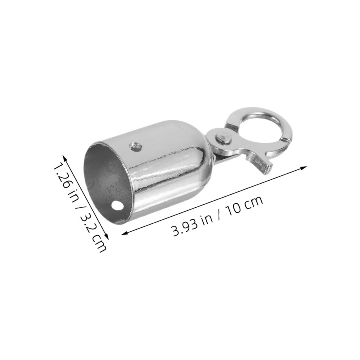 4 tapones de cuerda con ganchos de acero inoxidable topes de extremo para cuerdas de cierre y barandillas, montaje rápido, barrera de seguridad, accesorios para interiores y exteriores