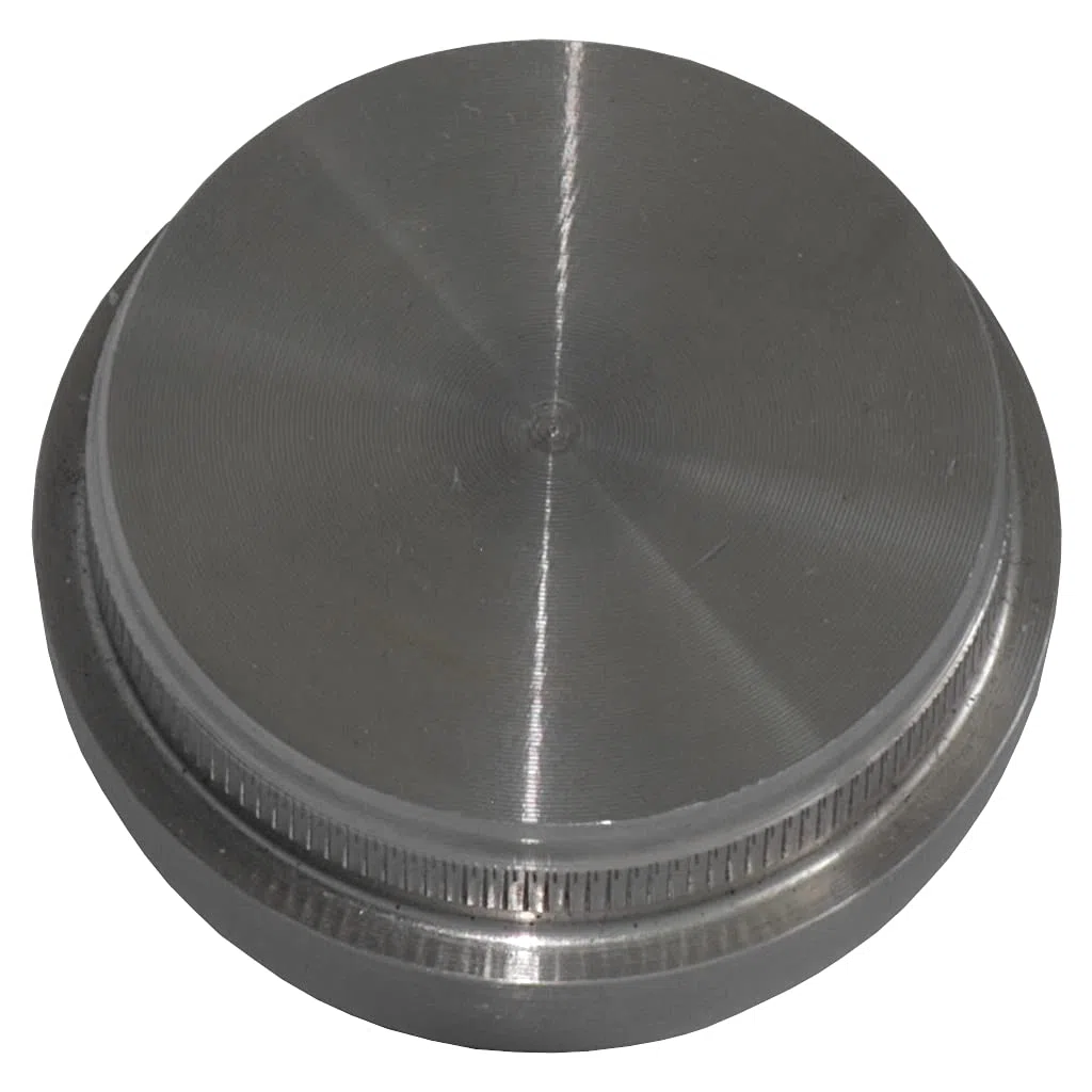TIBU Tapa final de acero inoxidable V2A para tubo de 20 x 2 mm de diámetro semicircular (10 unidades) tapas de acero inoxidable tapones de tubo de cierre