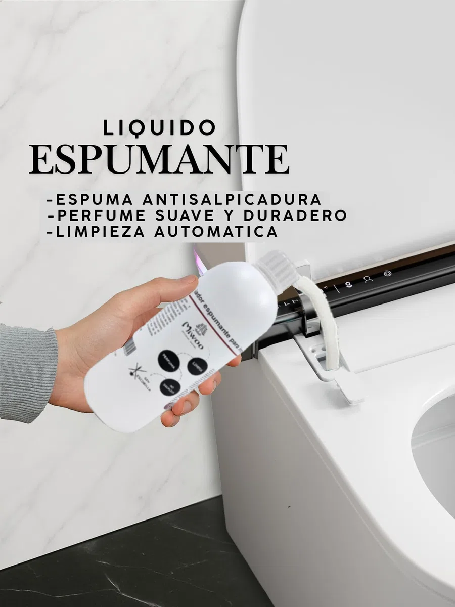 Liquido espumante Miwoo (1 unidad de 1l) | wc japones | WC Inteligente | espumante wc japones | espumante inodoro inteligente | espuma para inodoro japones | botella espumante miwoo