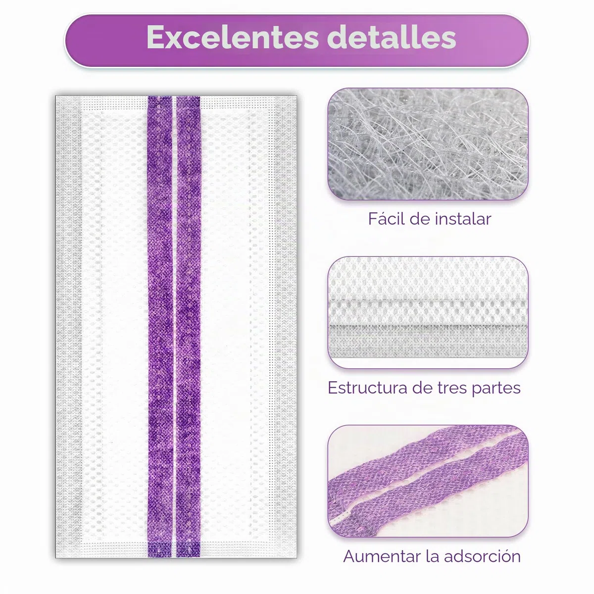 (25 piezas) WetJet Recambios de almohadillas desechables para trapeador Swiffer WetJet, Almohadilla de repuesto para trapeador multisuperficie para almohadillas para trapeador Swiffer Wet Jet