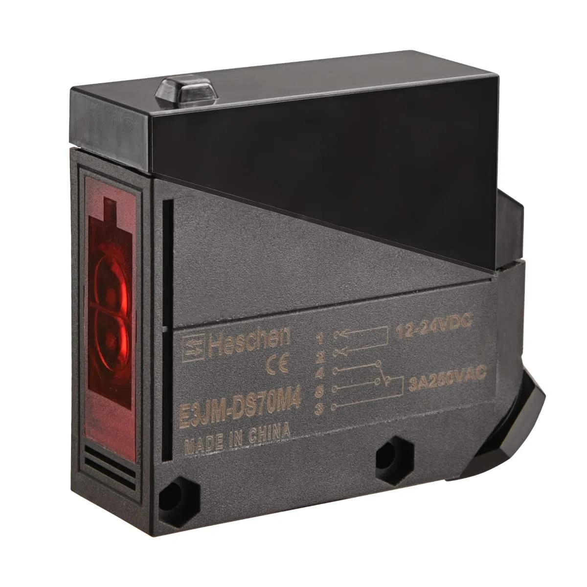 Heschen Interruptor fotoeléctrico E3JM-DS70M4 DC 24V Tipo difuso Distancia de detección 70cm