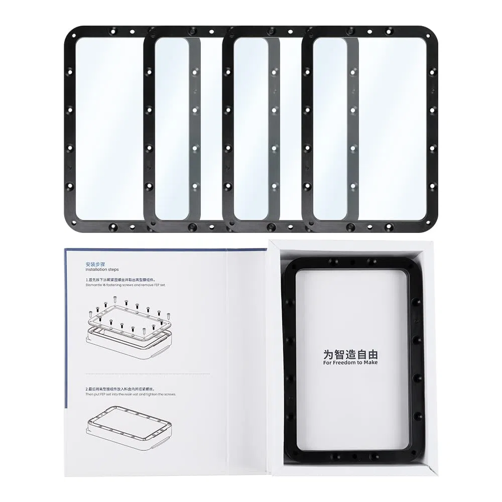 ANYCUBIC Película de Liberación FEP de 6,6", 5 pcss, Piezas de repuesto con 95% de Transmisión de Luz para Impresora 3D Photon Mono 4/Photon Mono 4 Ultra/Photon Mono 2