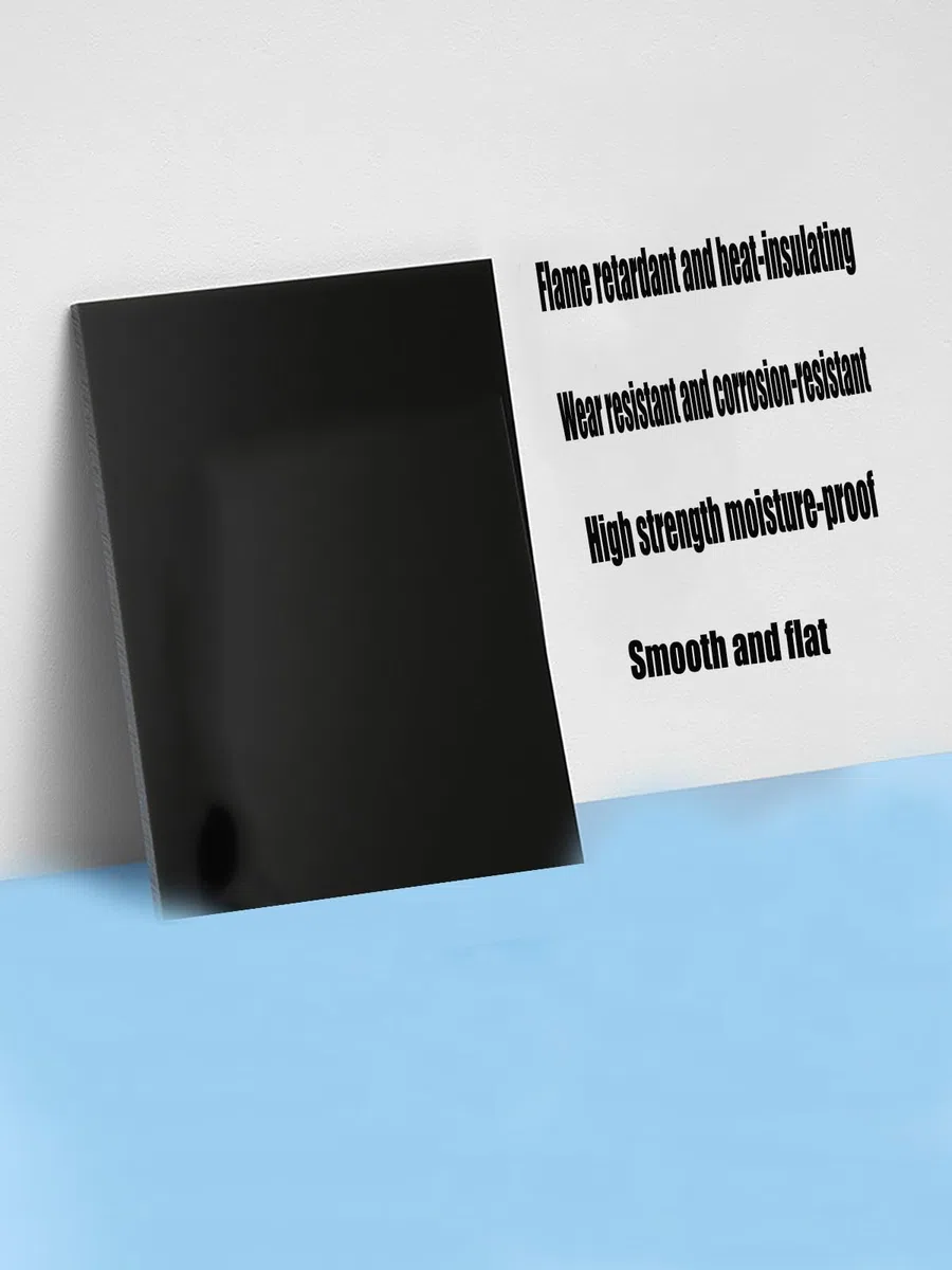 Tablero de resina laminada fenólica de baquelita negra XMRISE 300x400mm apto para instalaciones eléctricas,Negro,6mm (1 pieces)