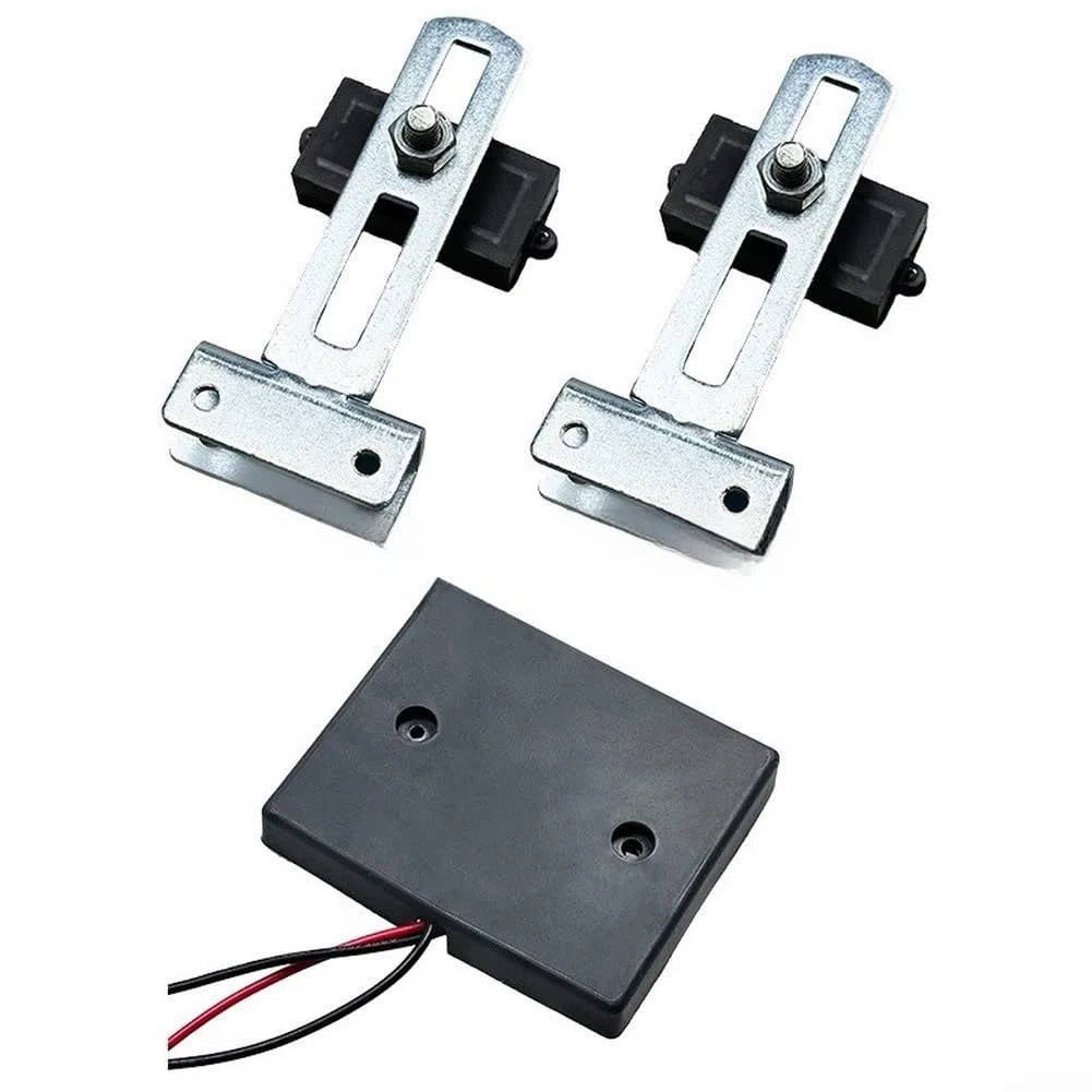 Interruptor de límite magnético normalmente abierto, metal, imán de límite de puerta limitador de puerta eléctrico, compatibilidad del sistema de control de puerta corredera, diseño resistente al