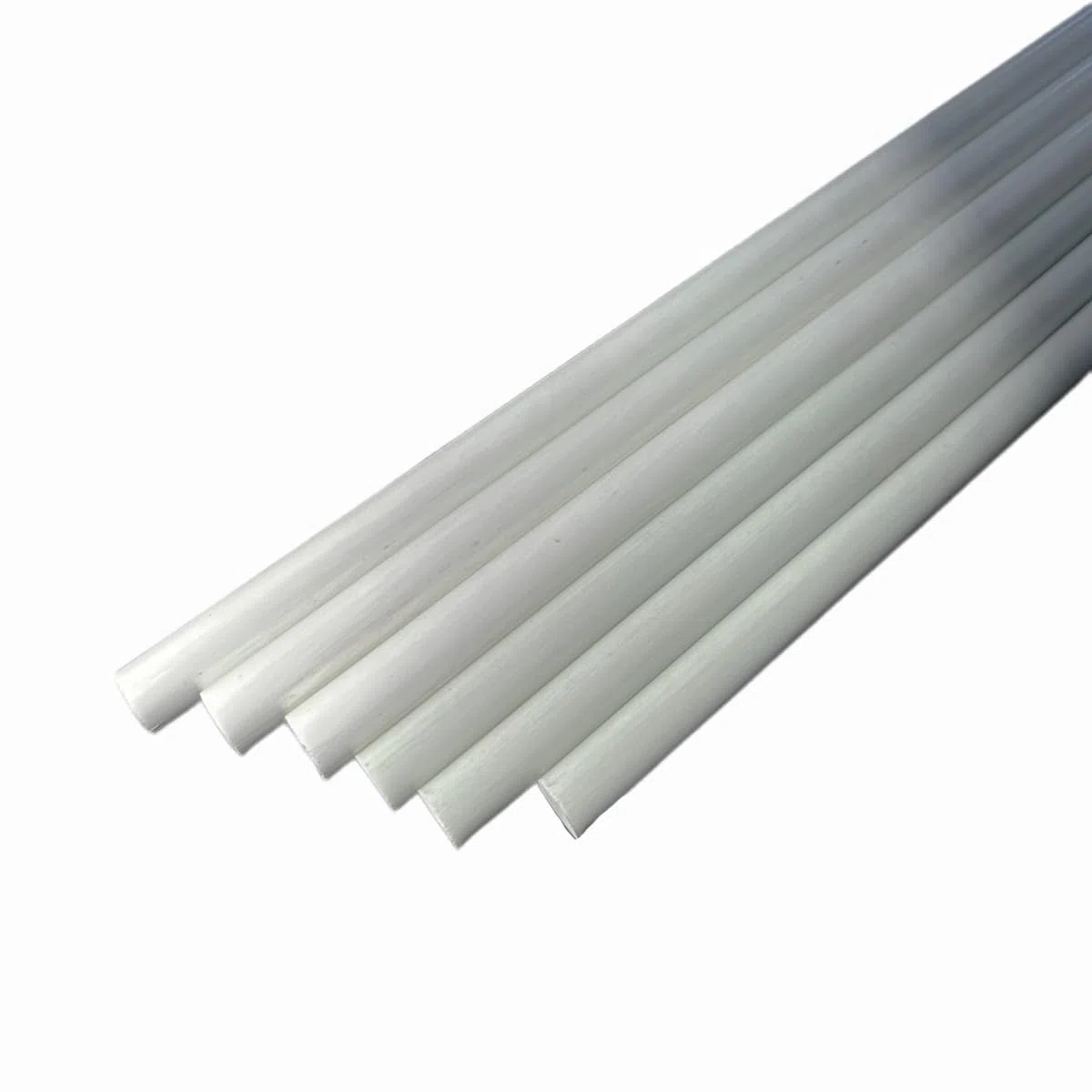 Varilla maciza de fibra de vidrio natural (poliéster), barra redonda de fibra de vidrio, resina de poliéster GFK (18 mm de diámetro, 2000 mm de longitud)