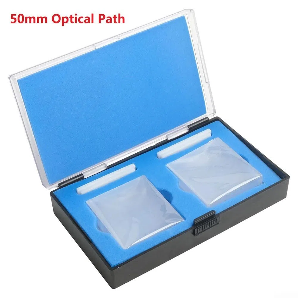 Cubetas de cuarzo de alto rendimiento de 50 mm para espectrofotómetro 751722, material de cuarzo transparente para mediciones precisas de trayectoria de luz