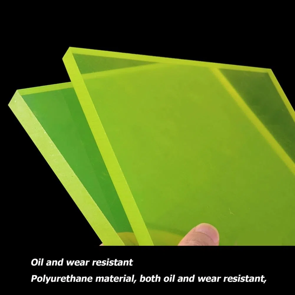 Lámina Poliuretano Flexible Placa PU, Panel de Goma Resistente a Golpes para Juntas y Usos en Taller,300 * 300 * 6mm