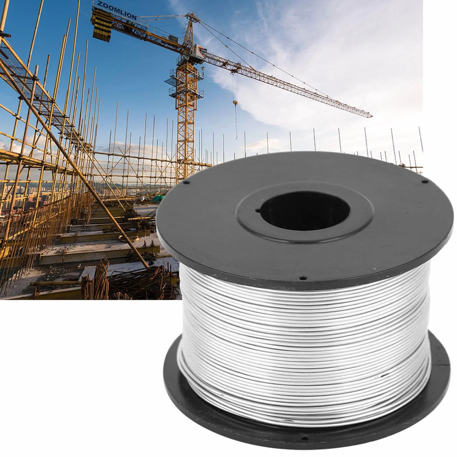 4 unids 110 m 0,8 mm Alambre de Lazo de Acero Atar Alambre Alambre de Lazo para la máquina automática de Atar Barras de Refuerzo