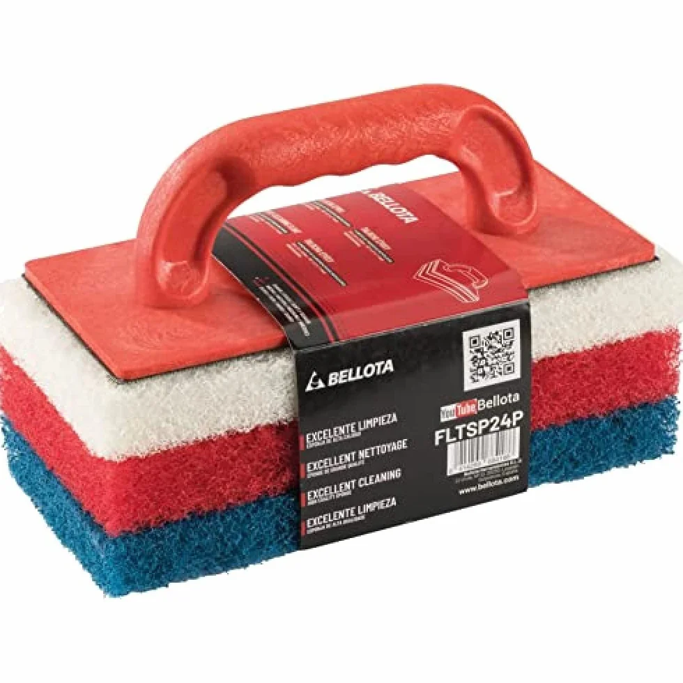 Bellota FLTSP24P - Talocha estropajo para limpieza epoxi, Rojo