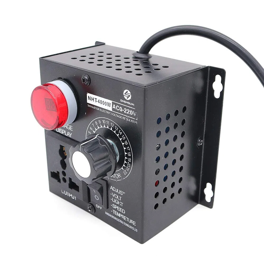 AC 220V 4000W Regulador de Voltaje Ajustable Controlador de Velocidad del Motor Controlador de Control de Ventilador
