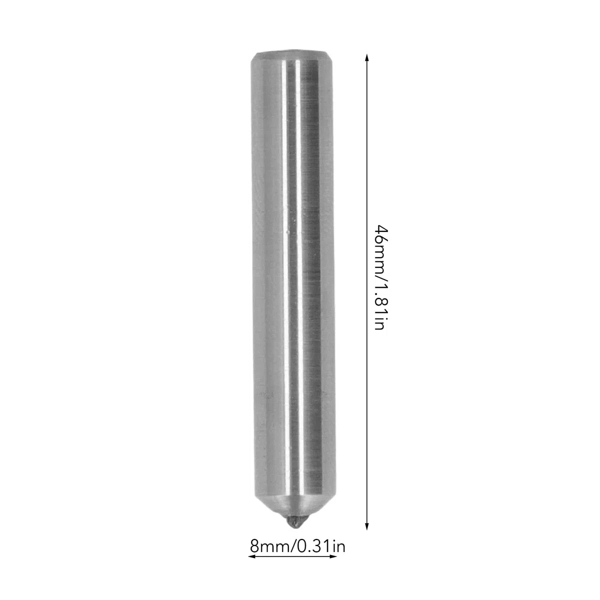 Herramienta Abrasiva De Punta única De Muela Abrasiva De Vástago De Amoladora De Pluma De Diamante Redonda, Cómoda De Pluma De Diamante - Punta única - Alta Dureza - Herramienta De Punta Cónica De Mue