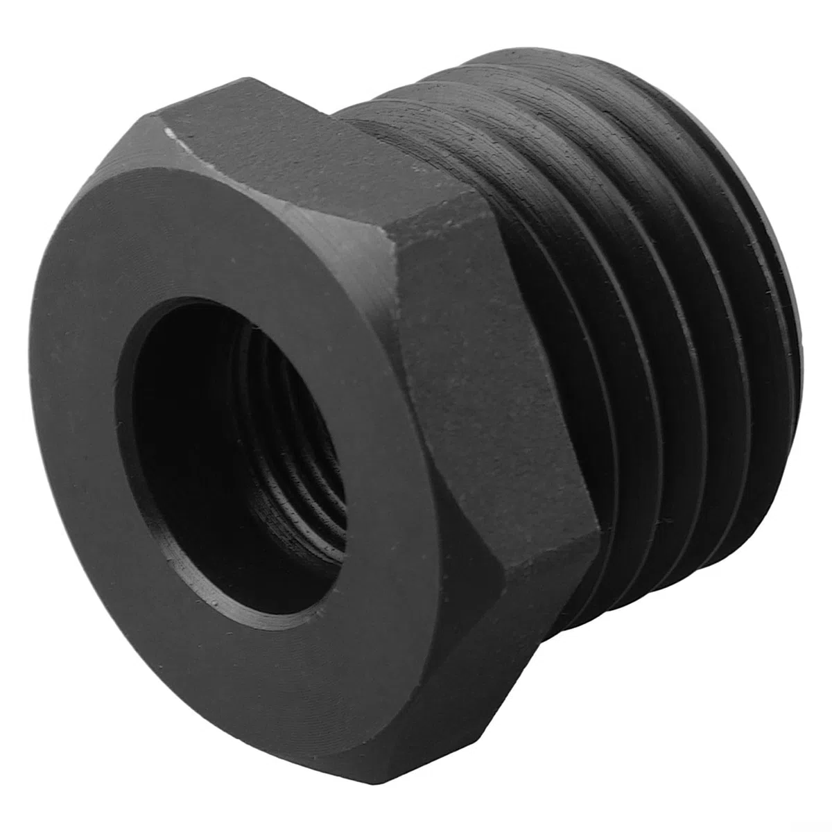 Adaptador de mandril de torno de madera, adaptador de husillo de rosca de 33 x 3,5 mm a 18 x 1,5 mm, montaje de bloque + guía de profundidad + perilla - Precisión mejorada