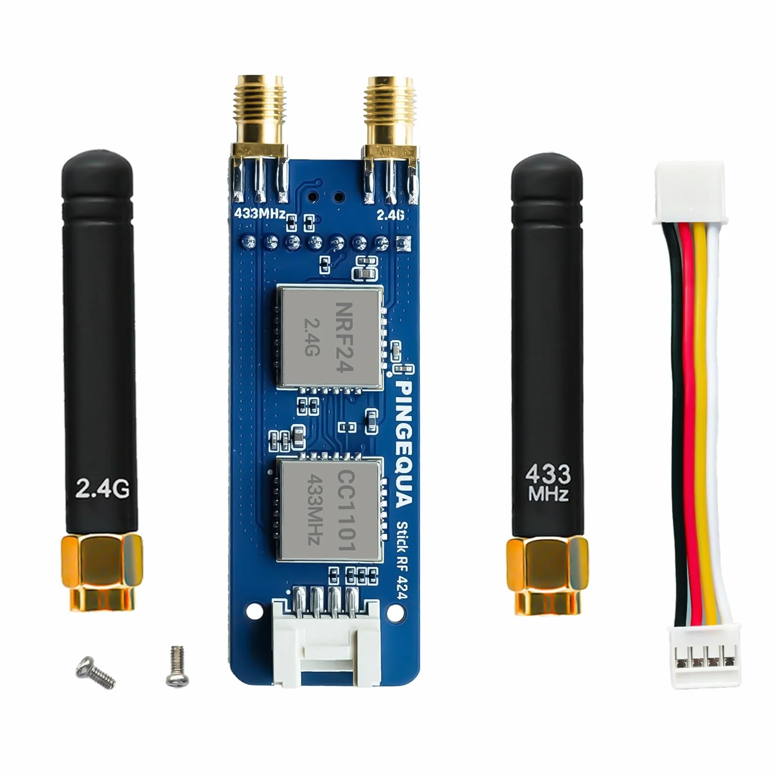 Módulo RF 2 en 1 para M5Stack StickC Plus, soporta NRF24 2.4GHz y CC1101 433MHz, compatible con M5Stack StickCPlus 1.1 y 2 con firmware Bruce (incluye funda impresa en 3D)