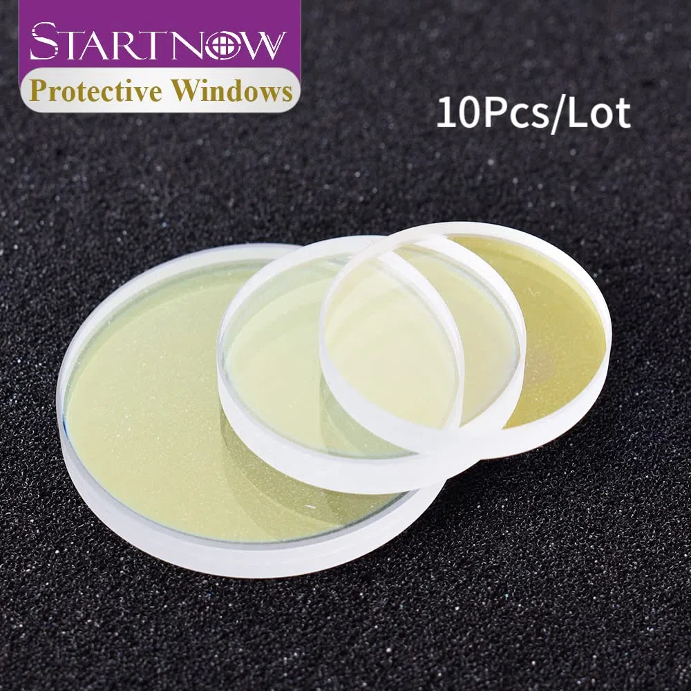 Startnow 10Pcs/Lot Lente Protectora de Láser de Fibra D28xT4 24,9x1,5 30x5 37x7 50x2 1064nm Lente de Fibra Óptica para Cabezal de Corte Raytools Precitec (30x5(10PCS))