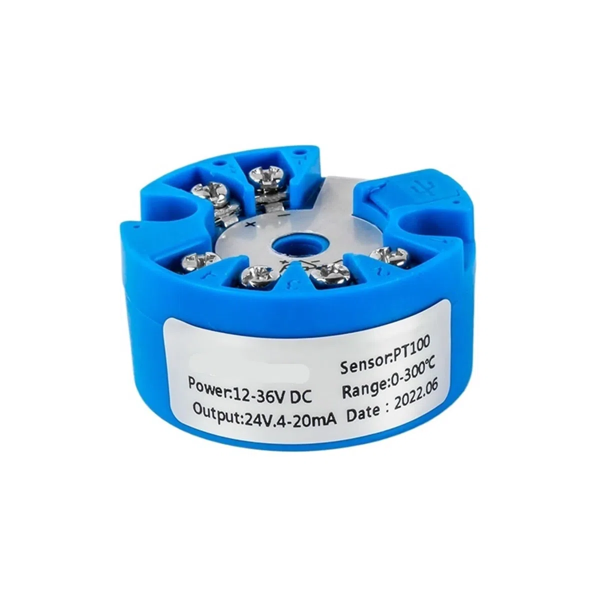 Transmisor de señal de Temperatura de termopar Tipo K de 0-10 V, 0-5 V, 4-20 mA, PT100, convertidor de señal de Temperatura de 0-100 ℃, 0-200 ℃(PT100 0-100C 4-20mA)