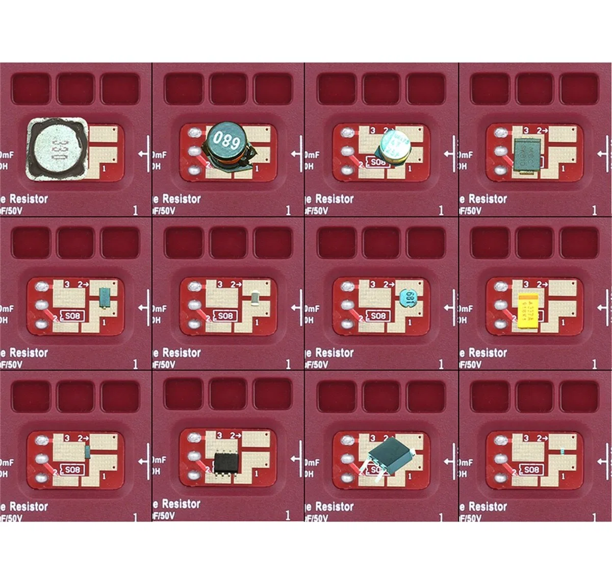 BSIDE ESR02 PRO Probador de Transistores SMD Componentes Comprobador Mega328 NPN/PNP Diodo Resistor Inductor Capacitancia ESR Meter con pinzas