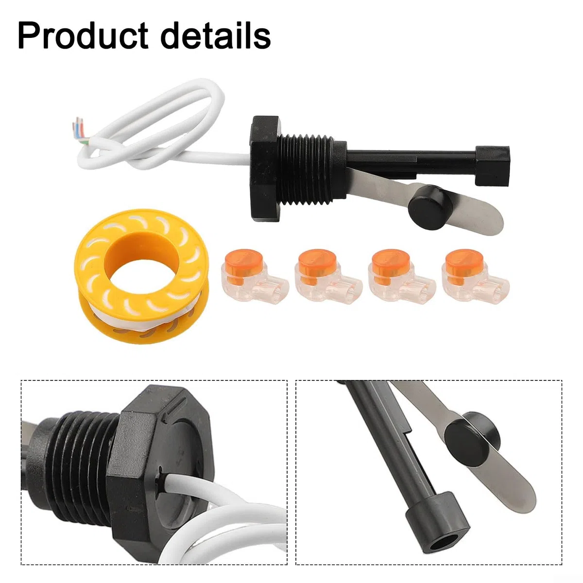Interruptor de flujo para sistemas de clorador salino Intellichlor, pieza de repuesto 520736, para modelos IC-15/IC-20/IC-40/IC-60, detección de flujo de agua y temperatura, instalación con cable y