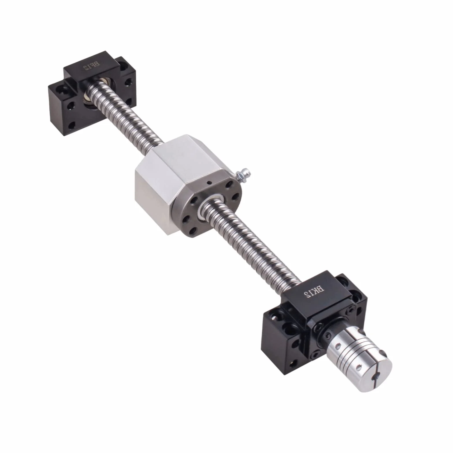 SFU1605 Husillo de bolas de 300 mm, husillo roscado de acero inoxidable, husillo de bolas con soporte BK12/BF12, carcasa de tuerca y acoplamiento para automatizados