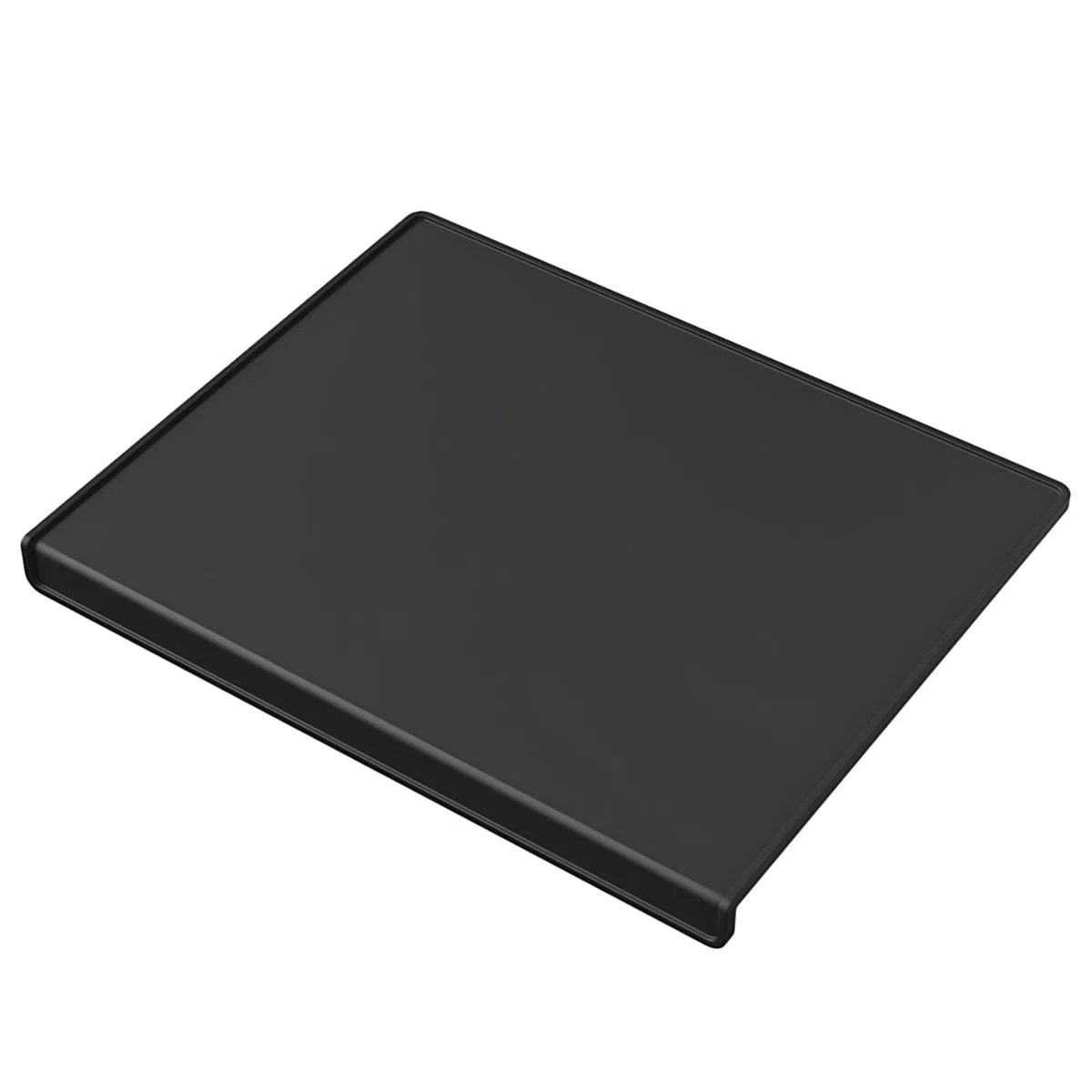 Alfombrilla de silicona apta para alimentos, 25 x 20 cm (9,84 x 7,87 pulgadas), alfombrilla portafiltro para baristas, diseño plano simple, alfombrilla versátil para muestreo de café