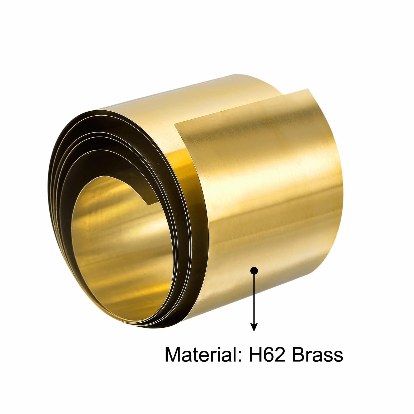 QUARKZMAN Latón Hoja Rollo, 2000mm x 50mm x 0.2mm Latón Lámina Rollo Latón Tira para Manualidades, Eléctricas Reparaciones, Tierra Puesta