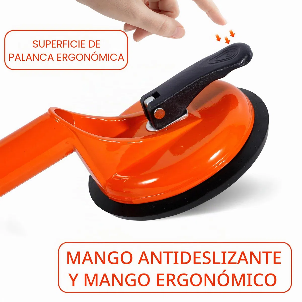 MOYKSRR Ventosas para Cristales, 2 x Mango Ventosa Doble, Elevador de Succión Resistente, Ventosa Mango con Capacidad de elevación de 100kg para Transportar Pesados, Vidrio, Pisos, Superficie Lisa