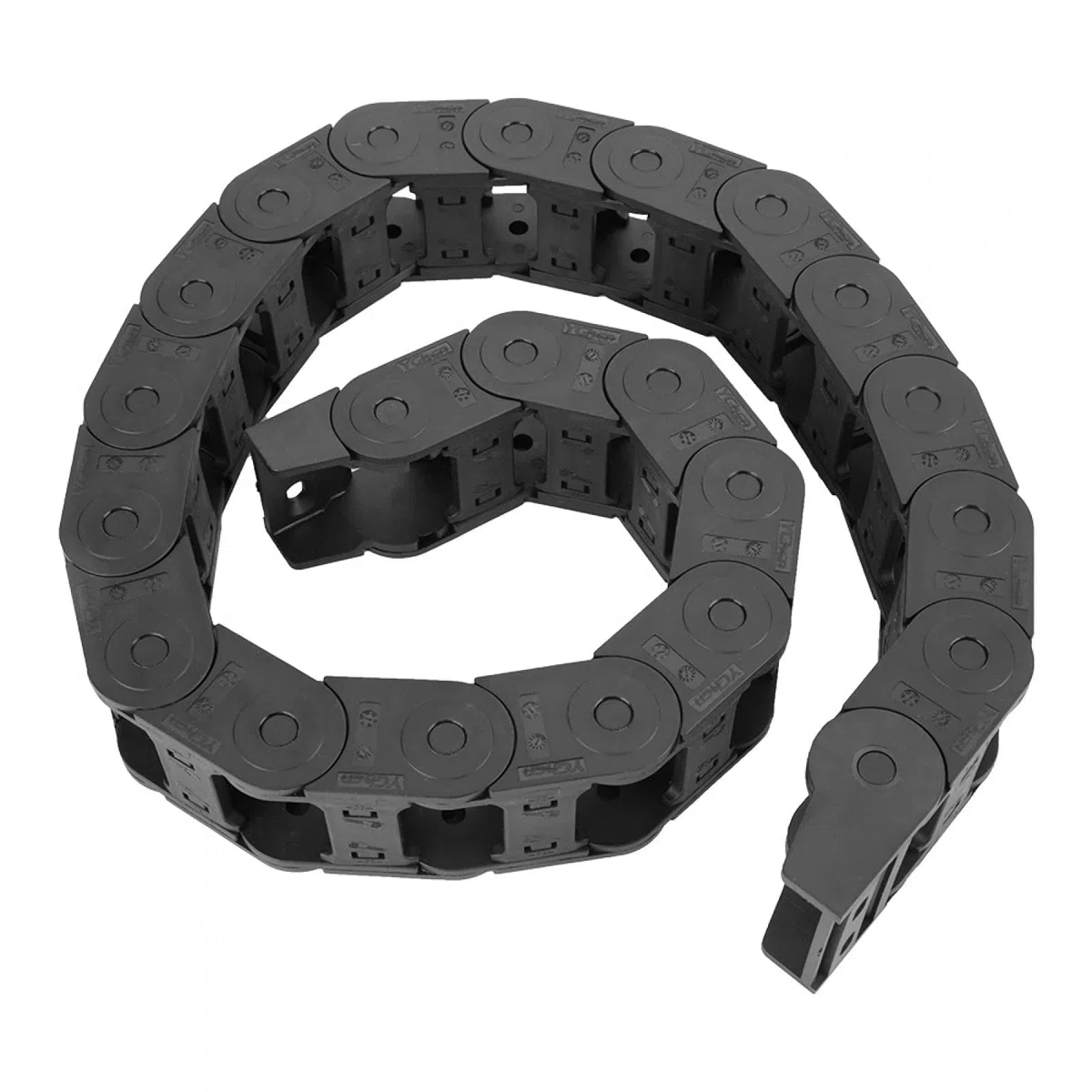 Cadena de Arrastre de Cable de Nailon, 100 cm 25 x 38 mm Accesorio de Máquina de Grabado de Cadena de Arrastre con Soporte de Alambre Abierto en Ambos Lados