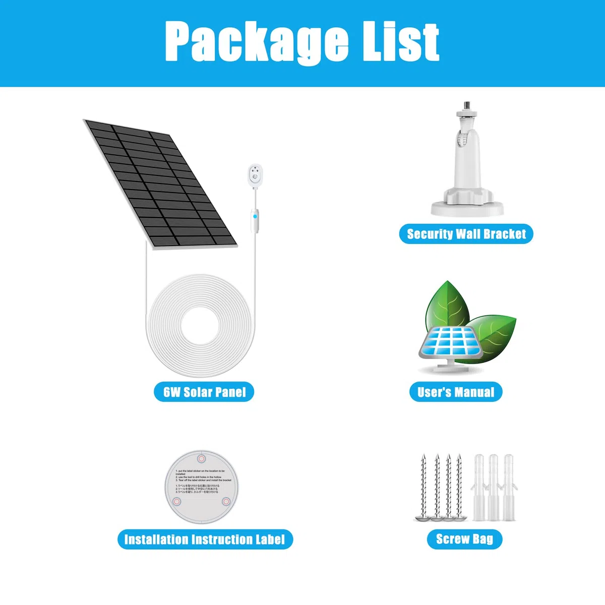 Panel solar de 6 W compatible con Arlo Pro 3/Pro 4/Pro 5S/Ultra/Ultra 2/Go 2, cargador de energía solar para cámara Arlo con luz indicadora, cable de 13 pies IP66