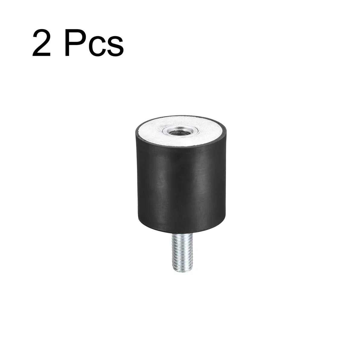 sourcing map Goma Monturas 2uds M10 Macho/Hembra Vibración Aislador Amortiguador D40mmxH40mm